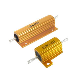 Golden Aluminum Housed resistor for led (2)