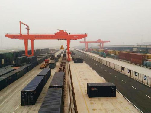 Progetto della stazione merci ferroviaria